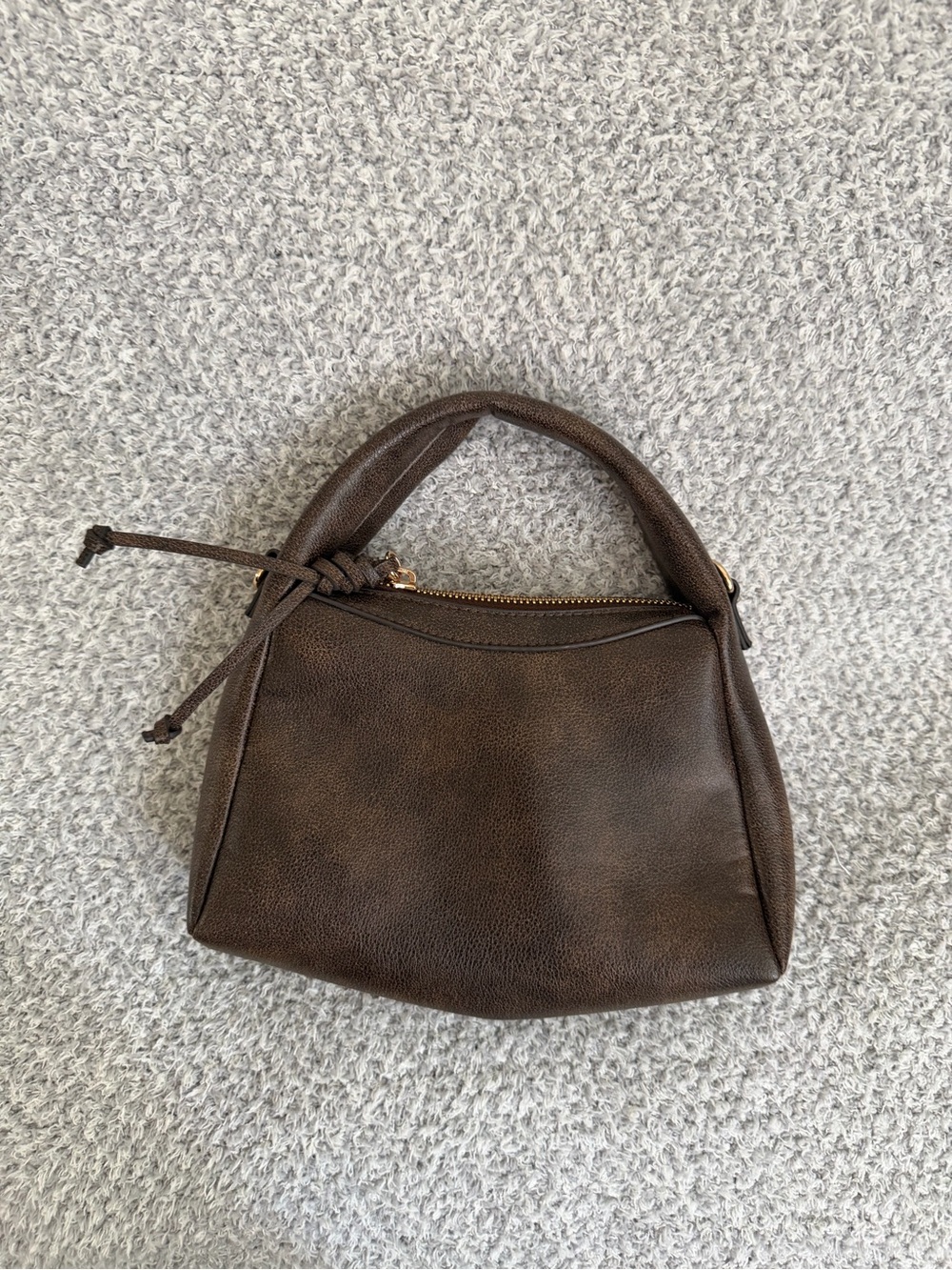 H&M Dark Brown Mini Top-Handle Bag